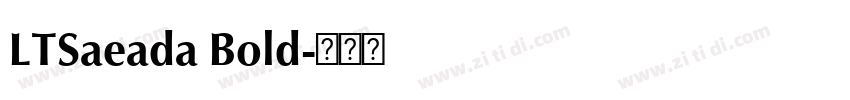 LTSaeada Bold字体转换